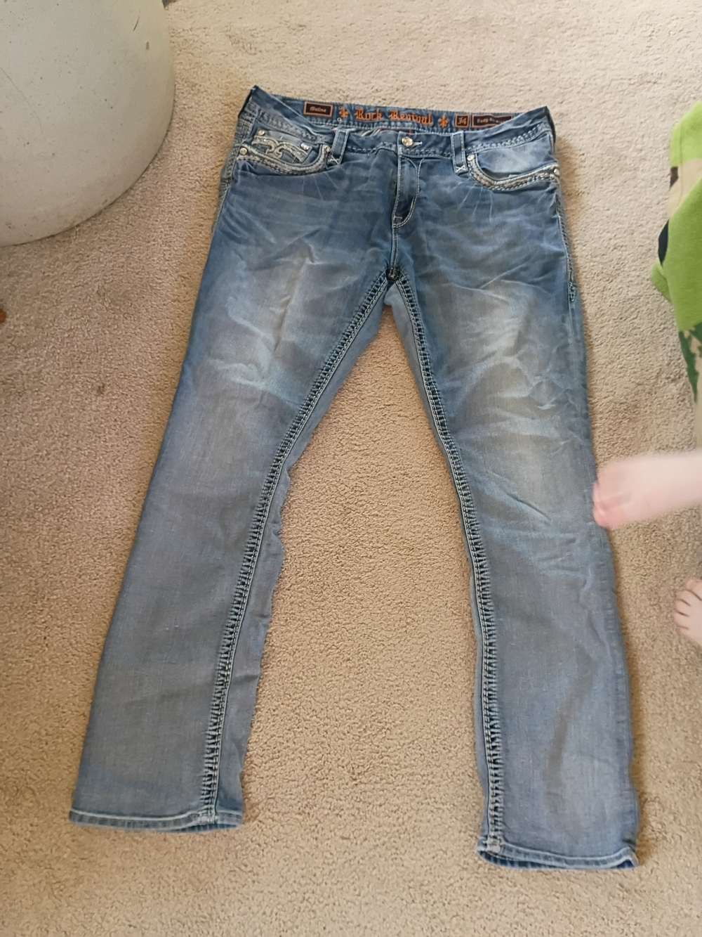 Rock Revival Women's Faded Blue Boot Cut Jeans